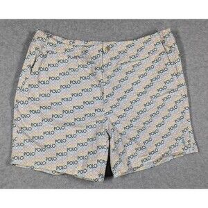 Polo Ralph Lauren‎ Men Shorts XL Classic Fit 6" Chino All Over Logo Spellout